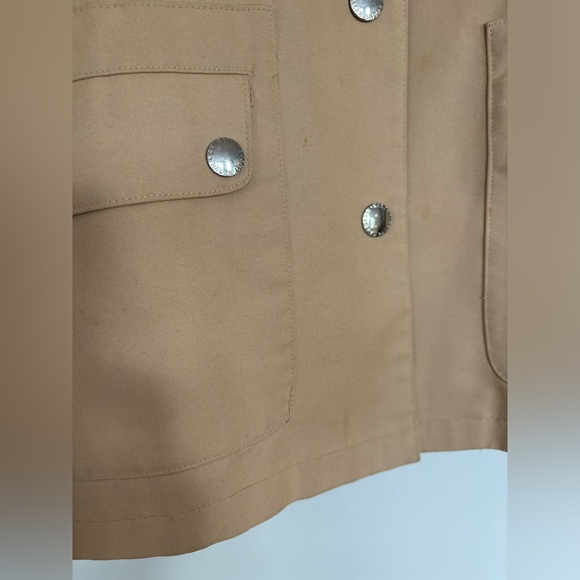 Vintage Ralph Lauren Beige Snap Button Jacket Medium - Picture 7 of 11